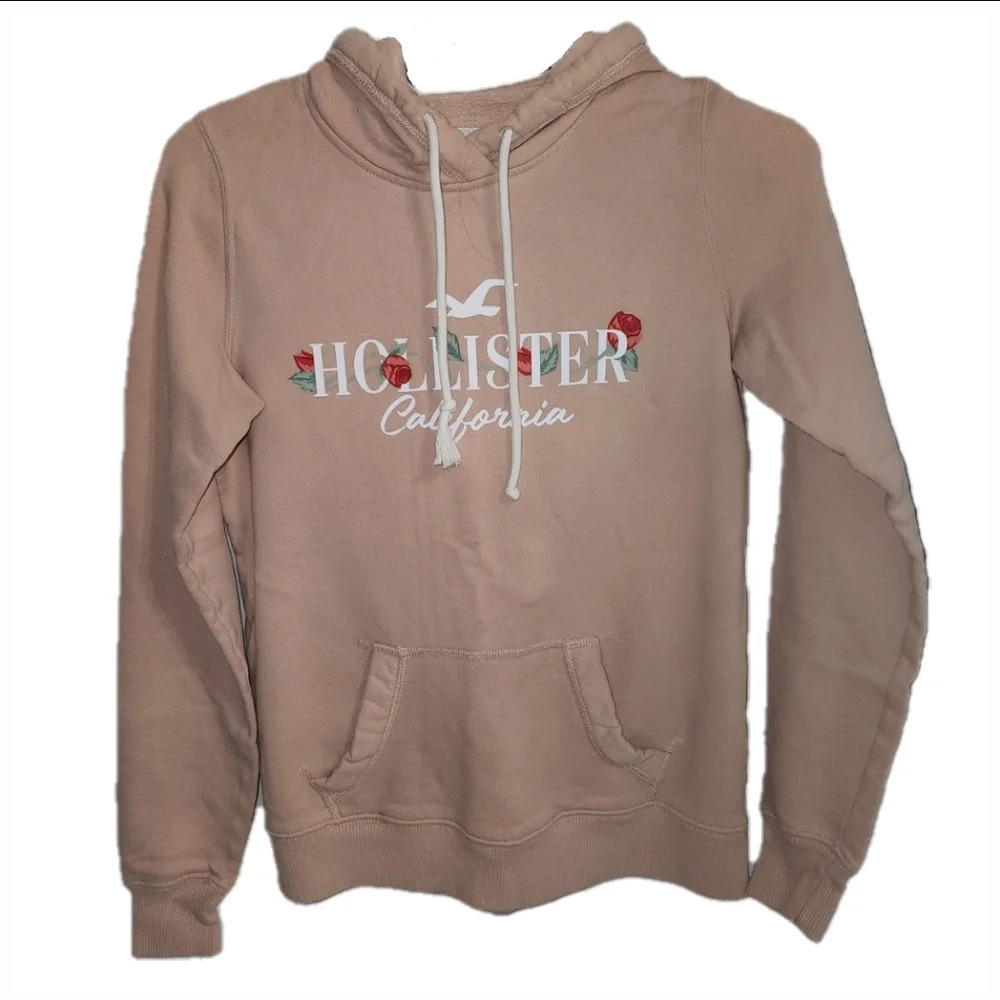 Hollister Hoodie, Pink - Extra Small